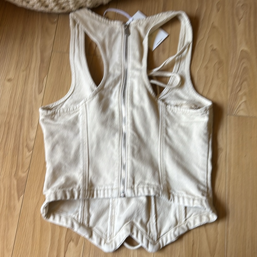 ABRAND jeans Devotion Top In Bone - Picture 3 of 3